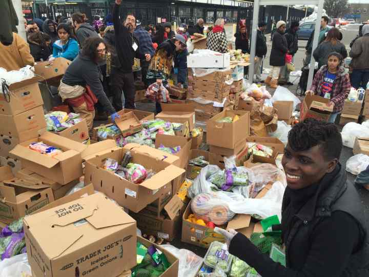 The produce section of the Community Solidarity Hempstead Food Share