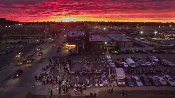 Sunset over the Community Solidarity Hempstead Food Share
